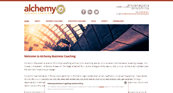 Desktop Screenshot of alchemybusinesscoaching.biz